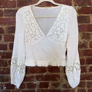 70s Flower Power Flowy Blouse